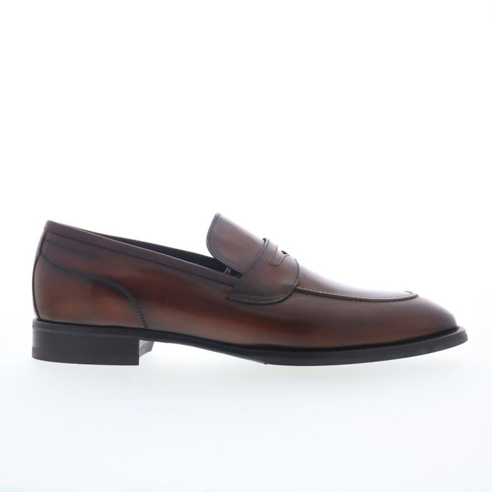 Di Bianco Mens Aviano Calfskin Brown Shoes (NWT)